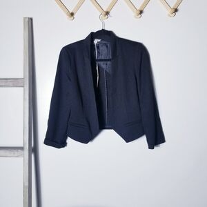 NWT LC LAUREN CONRAD SHORT BLACK BLAZER SIZE 4